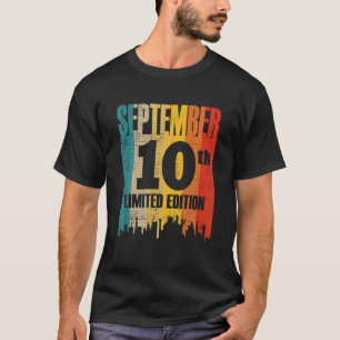 T-shirt 10 Septembre Édition Limitée Mois 9 10E Jour Ret