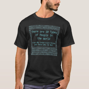 T-shirt 10 Types of People Computer Programming Coding Hac