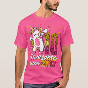 T-shirt 10 Years Old Toxits Unicorn Dabbing 10th Birthday
