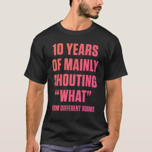 T-shirt 10e 10 ans Mariage Anniversaire Ce Mari Wif