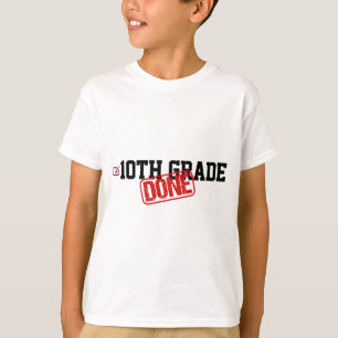 T-shirt 10e Année Terminée Fin De L'Année - Dernier Jour D