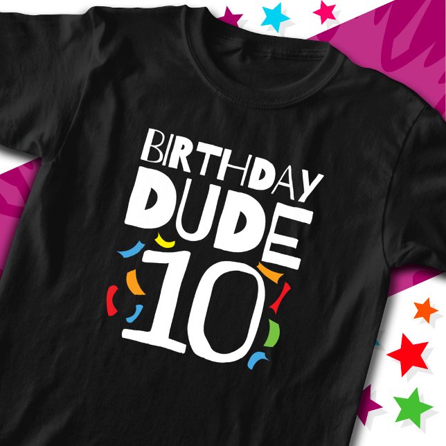 T-shirt 10e anniversaire 10 ans Anniversaire de enfant Dud (Créateur téléchargé)
