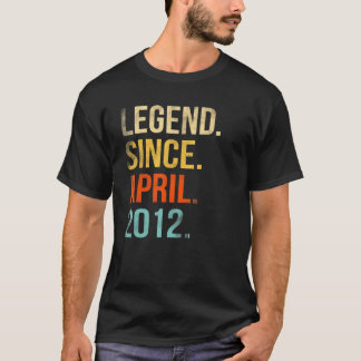 T-shirt 10e anniversaire 10 ans légende depuis avril 2012