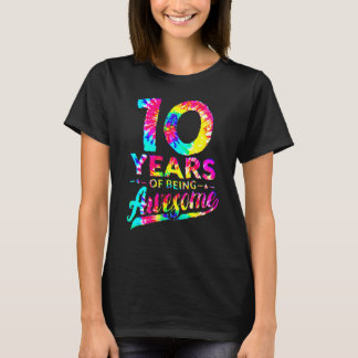 T-shirt 10e anniversaire 10 ans teinture teint Ancien Homm