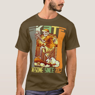 T-shirt 10e Anniversaire Amateurs de skateboard Skater Awe