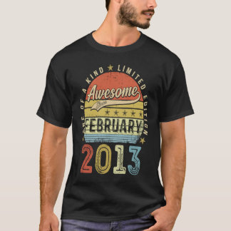 T-shirt 10e anniversaire Awesome depuis février 2013 10 an