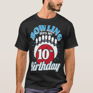 T-shirt 10e anniversaire Bowling thème Bowling dans Annive