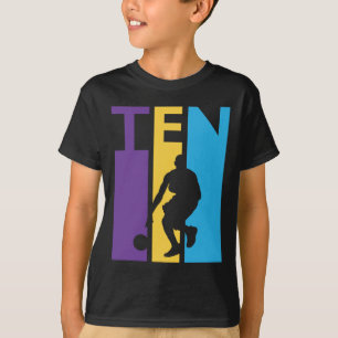 T-shirt 10e anniversaire Cadeau Dix Basket coloré 10 ans