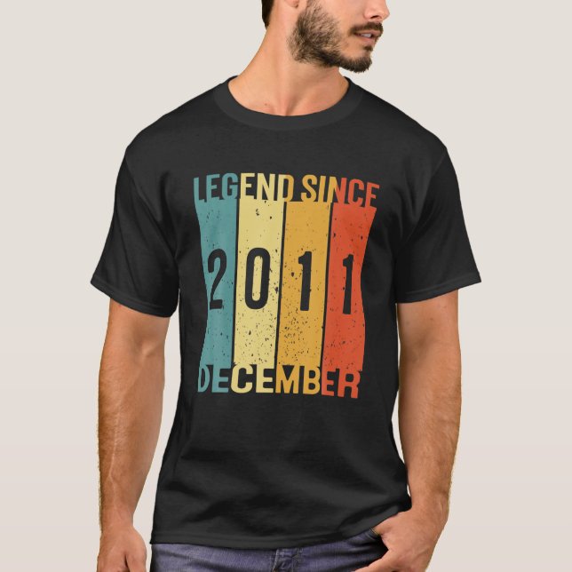 T-shirt 10E Anniversaire Cadeaux 10 Ans Légendes Depuis Dé (Devant)