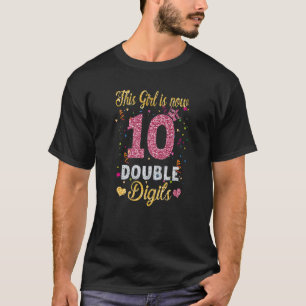 T-shirt 10e Anniversaire Cadeaux Chemise Cette fille est m