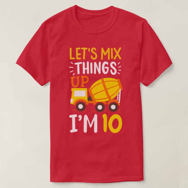 T-shirt 10e anniversaire Camion Trucker (Design devant)