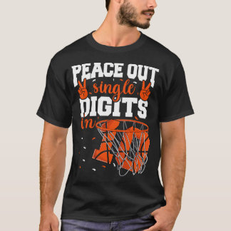 T-shirt 10E Anniversaire Chemises Garçons Basketball Paix