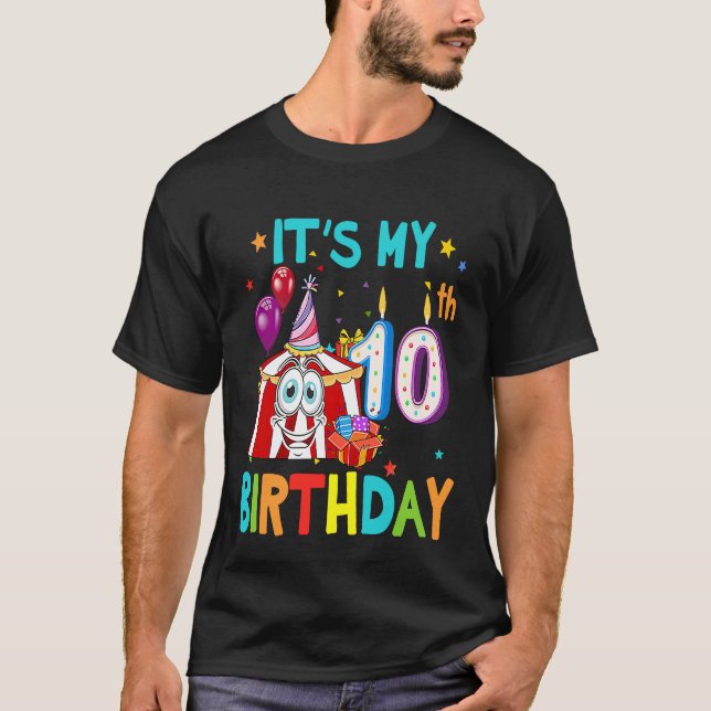 T-shirt 10e anniversaire Cirque 10 ans Anniversaire (Devant)