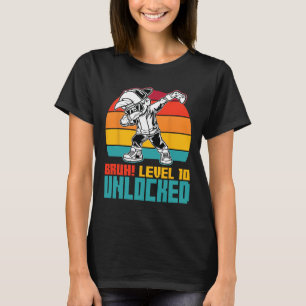 T-shirt 10e anniversaire Dabbing Boy Bruh Niveau 10 ans G