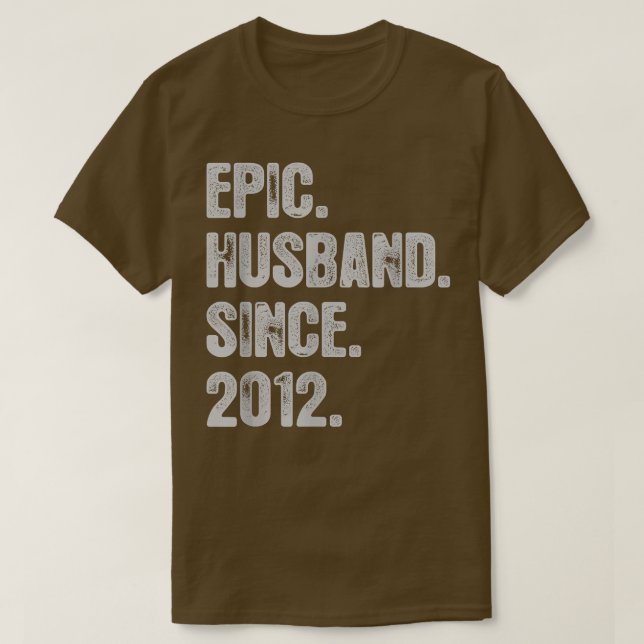 T-shirt 10e anniversaire de Mariage pour lui Epic Mari Sin (Design devant)