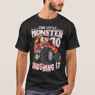 T-shirt 10e anniversaire Enfants Ce Petit Camion Monster