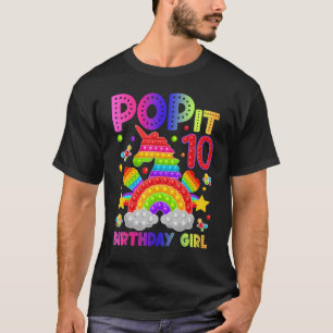 T-shirt 10e anniversaire Fidget Jouet Pop It Anniversaire 