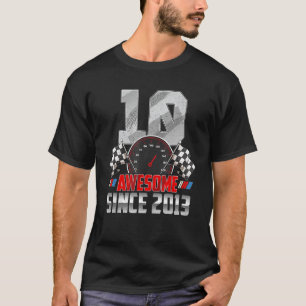 T-shirt 10e anniversaire Garçon stupéfiant depuis 2013 Rac