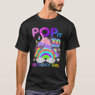 T-shirt 10E Anniversaire Jouet Fidget Pop It Anniversaire