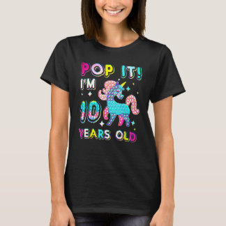 T-shirt 10e anniversaire Jouet Jouet Pop Anniversaire Fill
