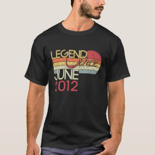 T-shirt 10E Anniversaire Ma 10 Ans Légende Depuis Le 20 Ju