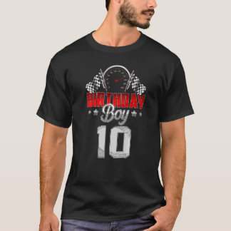 T-shirt 10e anniversaire mignon garçon 10 ans de course vo