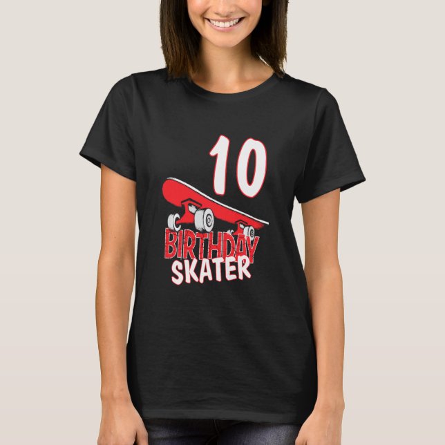 T-shirt 10e anniversaire Patinage pour enfants Patinage pa (Devant)