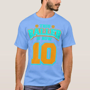 T-shirt 10e anniversaire pour garçon Basketball 10 ans enf