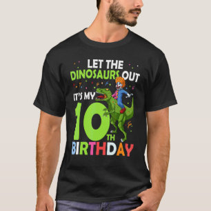T-shirt 10e anniversaire Rex Clown Circus laisser les dino