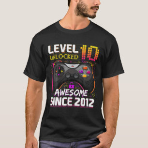 T-shirt 10E Anniversaire S Pour Garçons Niveau 10 Annivers