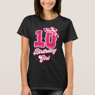T-shirt 10e anniversaire tenue fille 10 ans Rodéo Wester