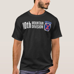 T-SHIRT 10E DIVISION MONTAGNE ARMÉE INFANTERIE US USA VETE