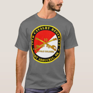 T-shirt 10e régiment de cavalerie Fort Arbuckle OK Buffalo
