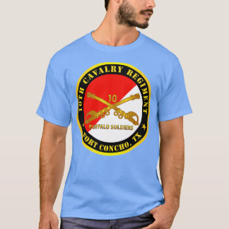T-shirt 10e régiment de cavalerie Fort Concho TX Buffalo S