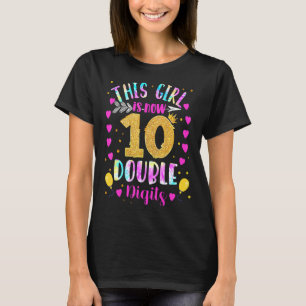 T-shirt 10ème Anniversaire Cette Fille Est Maintenant 10 C