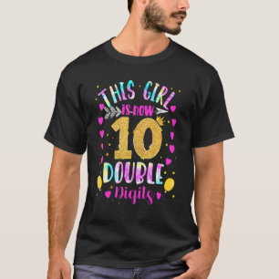 T-shirt 10ème Anniversaire Cette Fille Est Maintenant 10 C