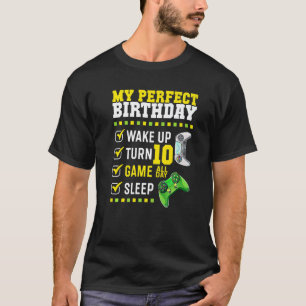 T-shirt 10ème anniversaire de fête Parfait pour le joueur