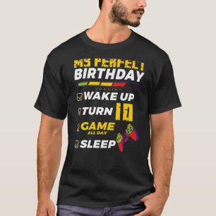 T-shirt 10ème anniversaire de fête Parfait pour le joueur