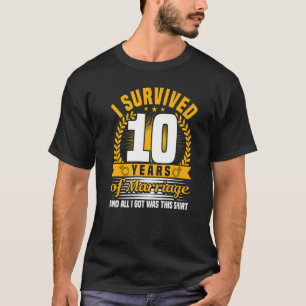 T-shirt 10ème anniversaire de Mariage, 10 ans de mariage, 