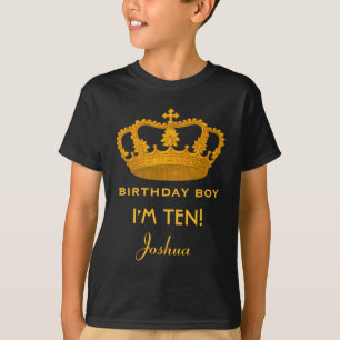T-shirt 10ème Le Roi Custom Name Royal Crown W25