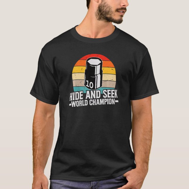 T-shirt 10mm Socket Manquant Caché Et Chercher Champion Du (Devant)