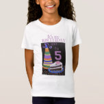 T-shirt 10th BIRTHDAY Girls' Fine Jersey<br><div class="desc">Conception originale pour une T-Shirt pour filles, colorée et oculaire avec une tranche de gâteau et un casquette de fête et un grand #10</div>