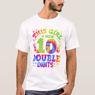 T-shirt 10th Birthday Shirt Tie Dye 10