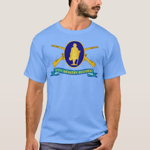 T-shirt 111e Régiment d'infanterie DUI w Br Ribbon X