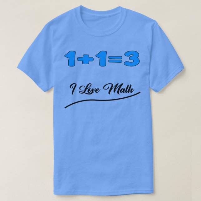 T-shirt 113 j'adore les maths (Design devant)