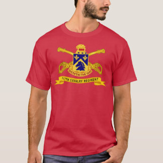 T-shirt 117e régiment de cavalerie avec Br Ribbon