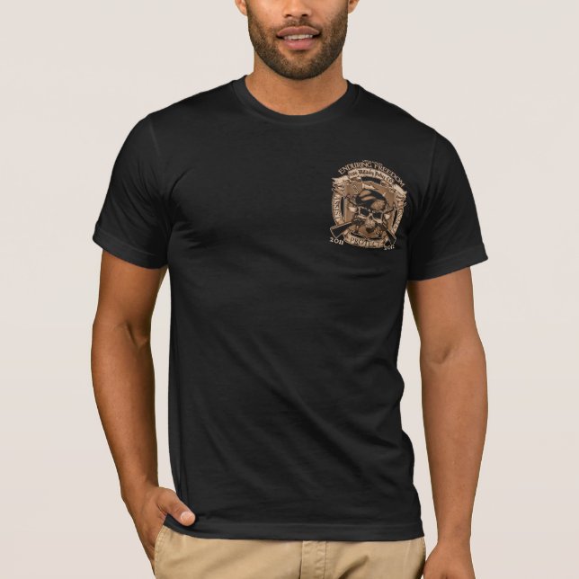 T-shirt 1186 polices militaires - résistance de la liberté (Devant)