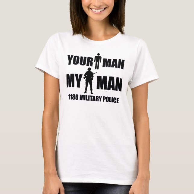 T-shirt 1186 polices militaires - votre homme - mon homme (Devant)