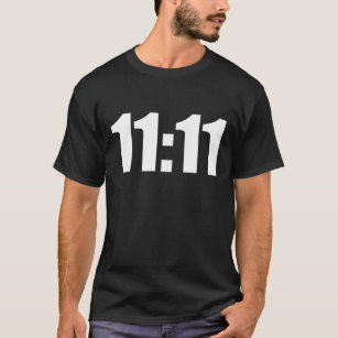 T-shirt 11:11 Chance d'horloge 11 11