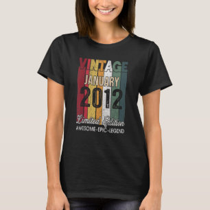 T-shirt 11 Anniversaire Janvier 2012 11 ans